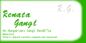 renata gangl business card